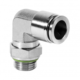QS-AL-08-G18 Фитинг угловой, 8мм x G 1/8 (наруж.резьба)